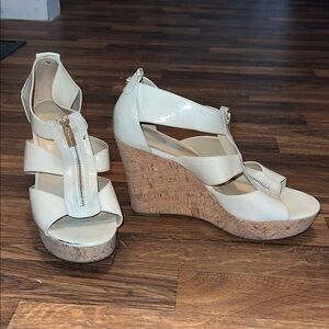 Michael Kors Cream Wedges